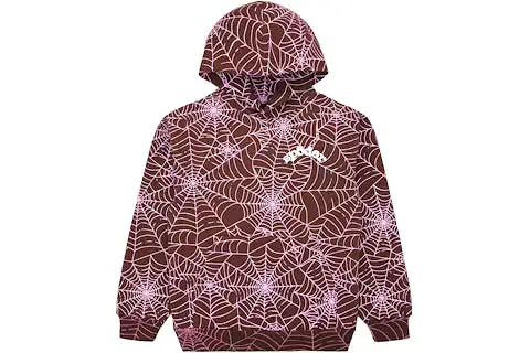 Sp5der AOP Hoodie Brown