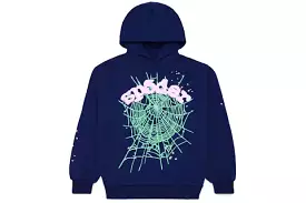 Sp5der OG Web Hoodie Navy