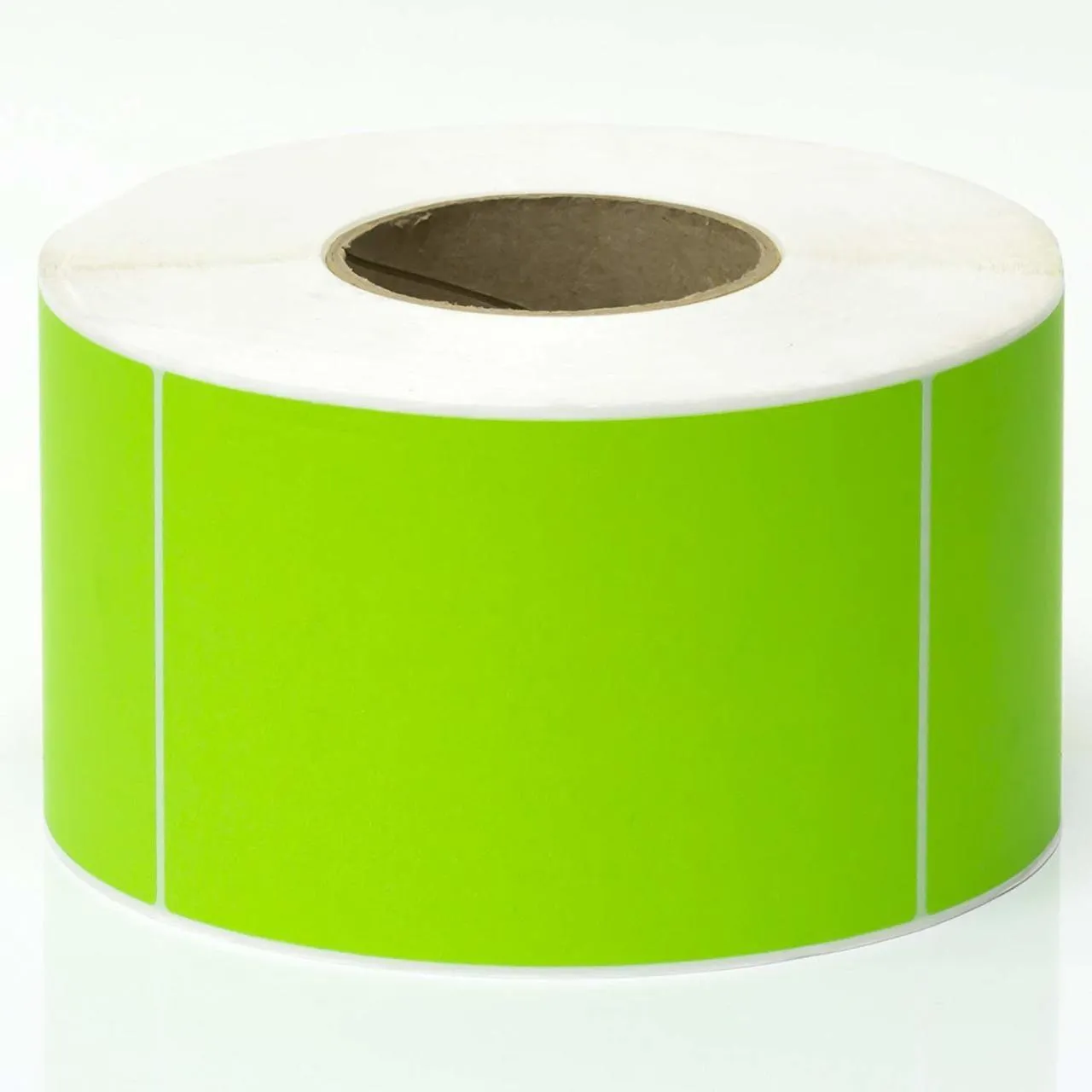 Stock Forms Thermal Transfer Labels Permanent Adhesive Perforated 100x150mm Green Roll 1000