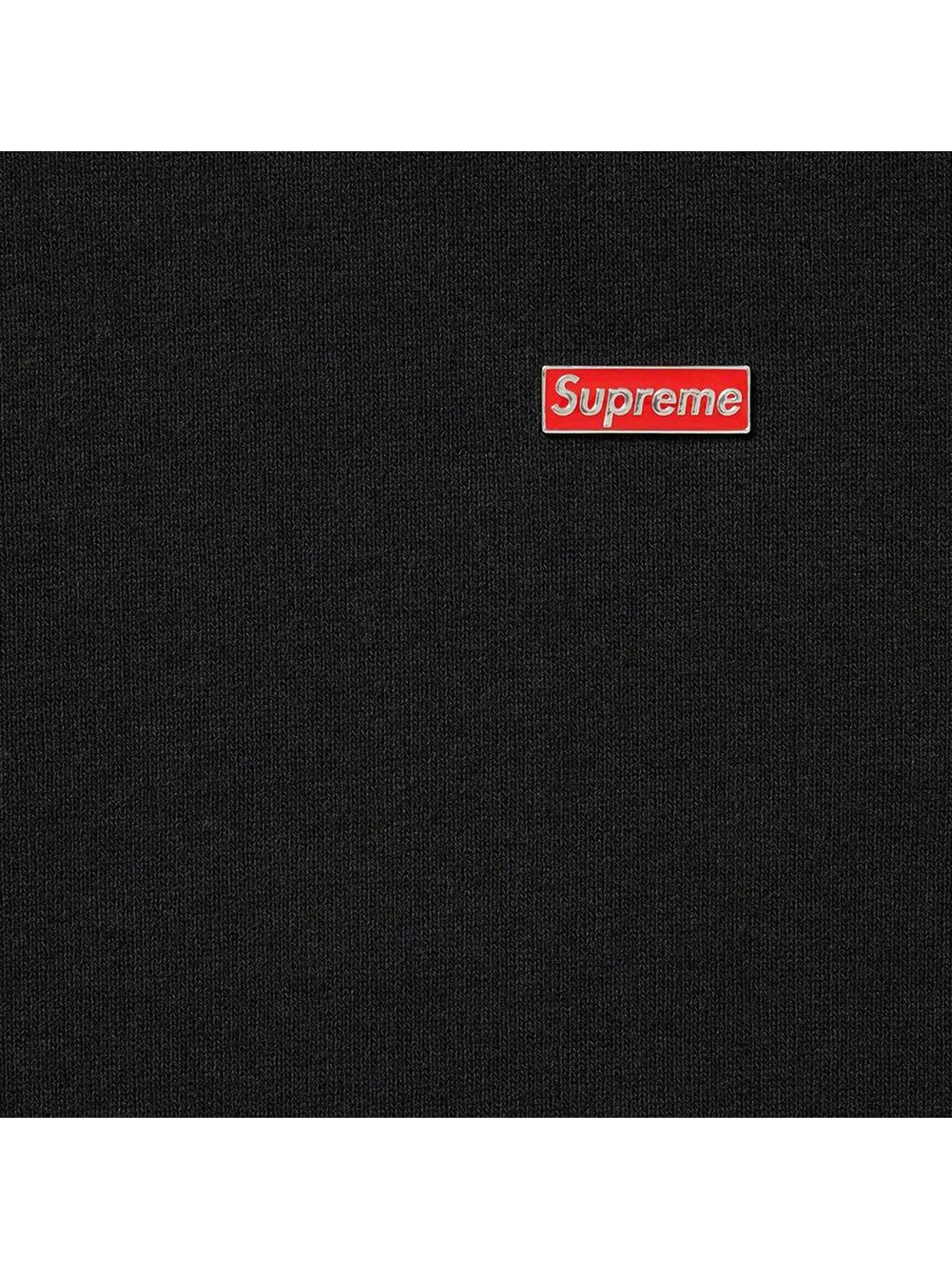 Supreme Enamel Small Box Hooded Sweatshirt Black