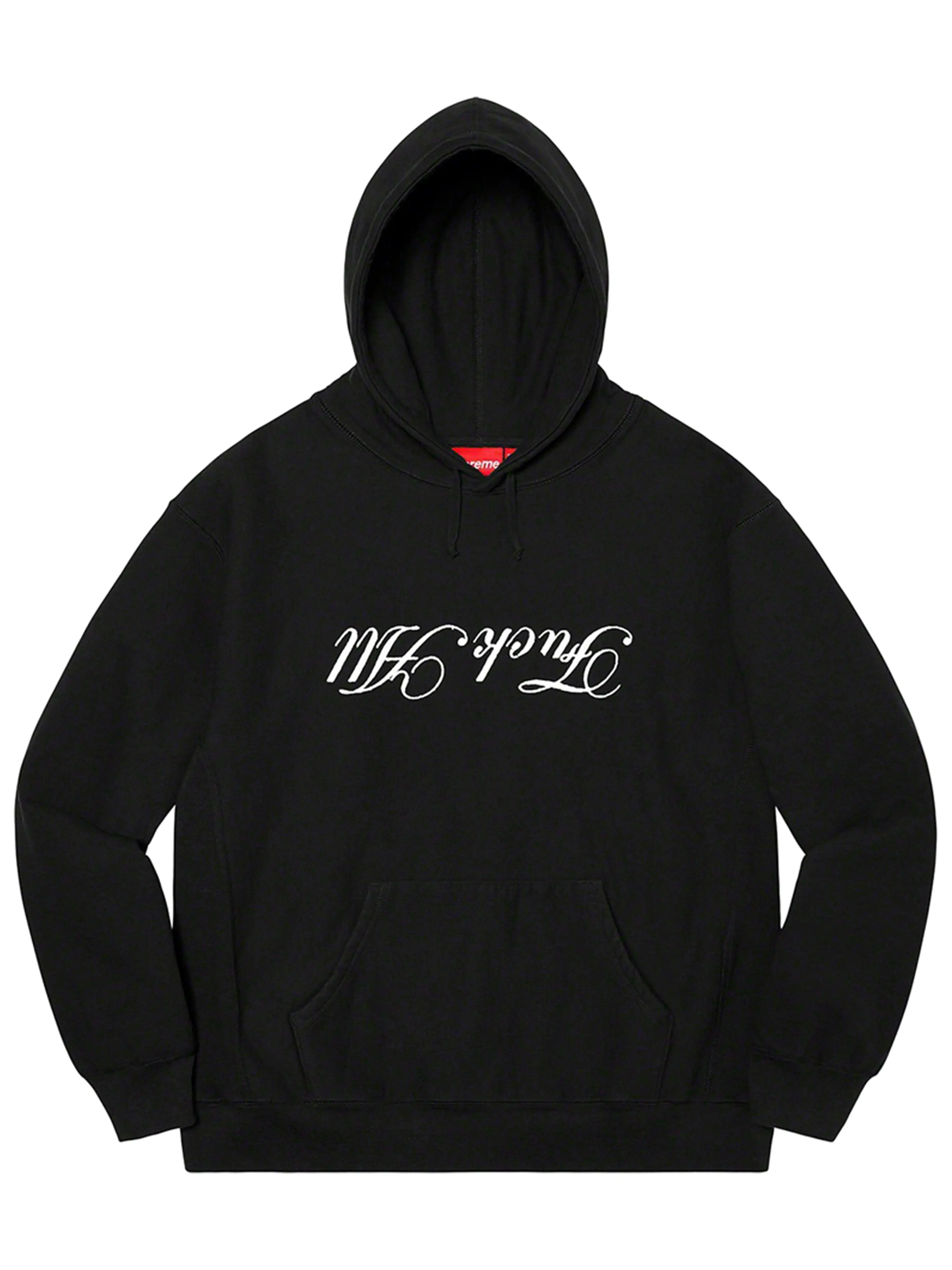 Supreme Jamie Reid Fuck All Hooded Sweatshirt Black