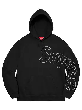 Supreme Reflective Hooded Sweatshirt Black (FW21)