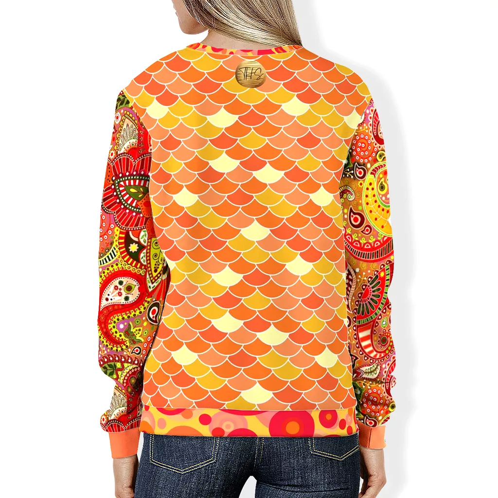 Tangerine Kiss Unisex Sweatshirt