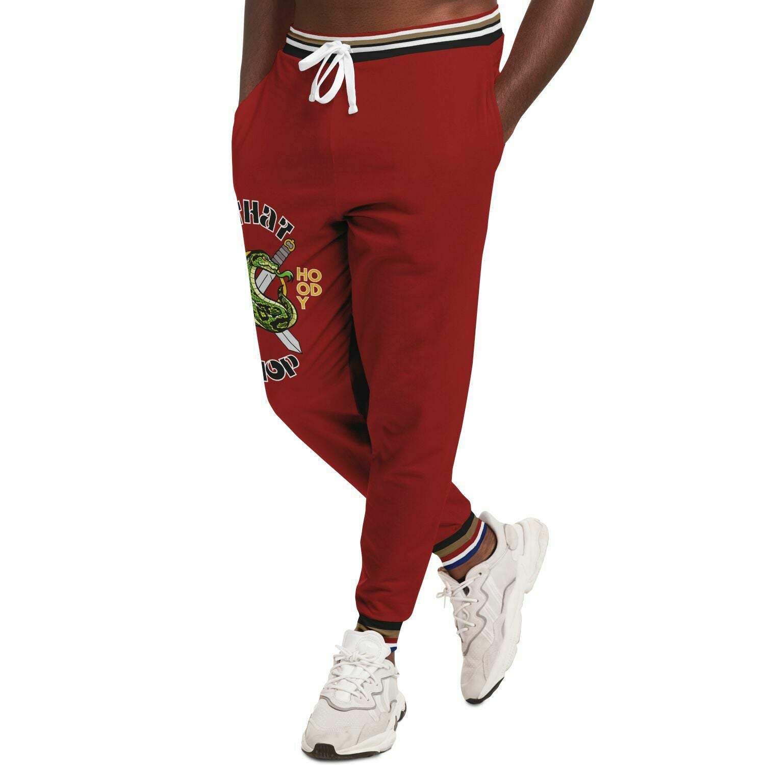 THS Snake Bite Fleece Joggers in Red