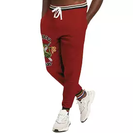 THS Snake Bite Fleece Joggers in Red