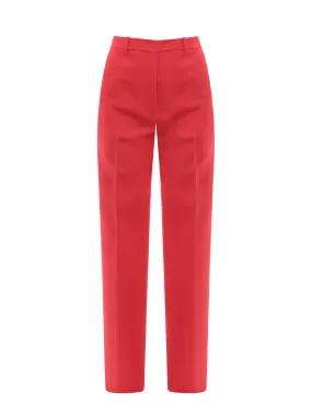 Valentino High Waist Straight Leg Tailored Pants