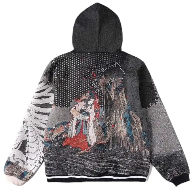 VeryRare Gashadokuro Jacquard Hoodie (Black)