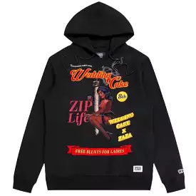 Wedding Cake Zip Life Hoodie (Black) WC5970555-BLK