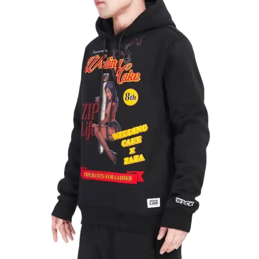 Wedding Cake Zip Life Hoodie (Black) WC5970555-BLK