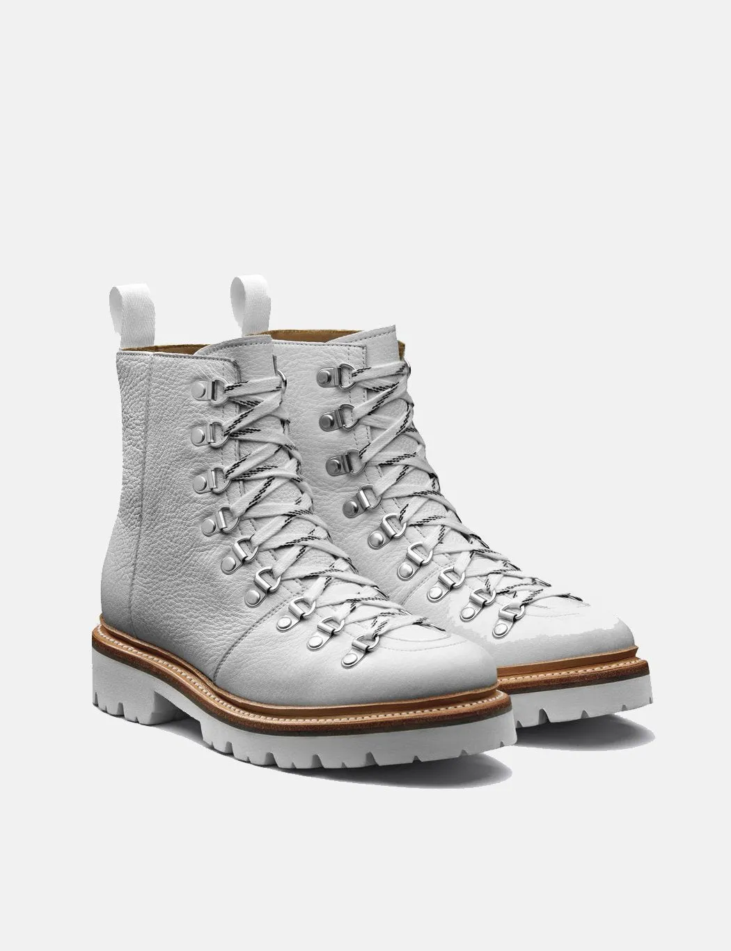 Womens Grenson Nanette Ski Boot (Leather) - White