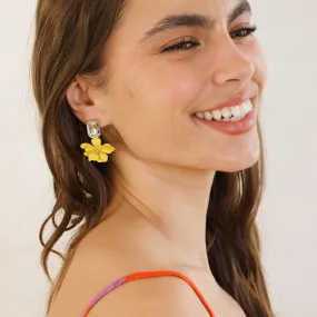 Zoda - Eliana Flower Earring - Yellow