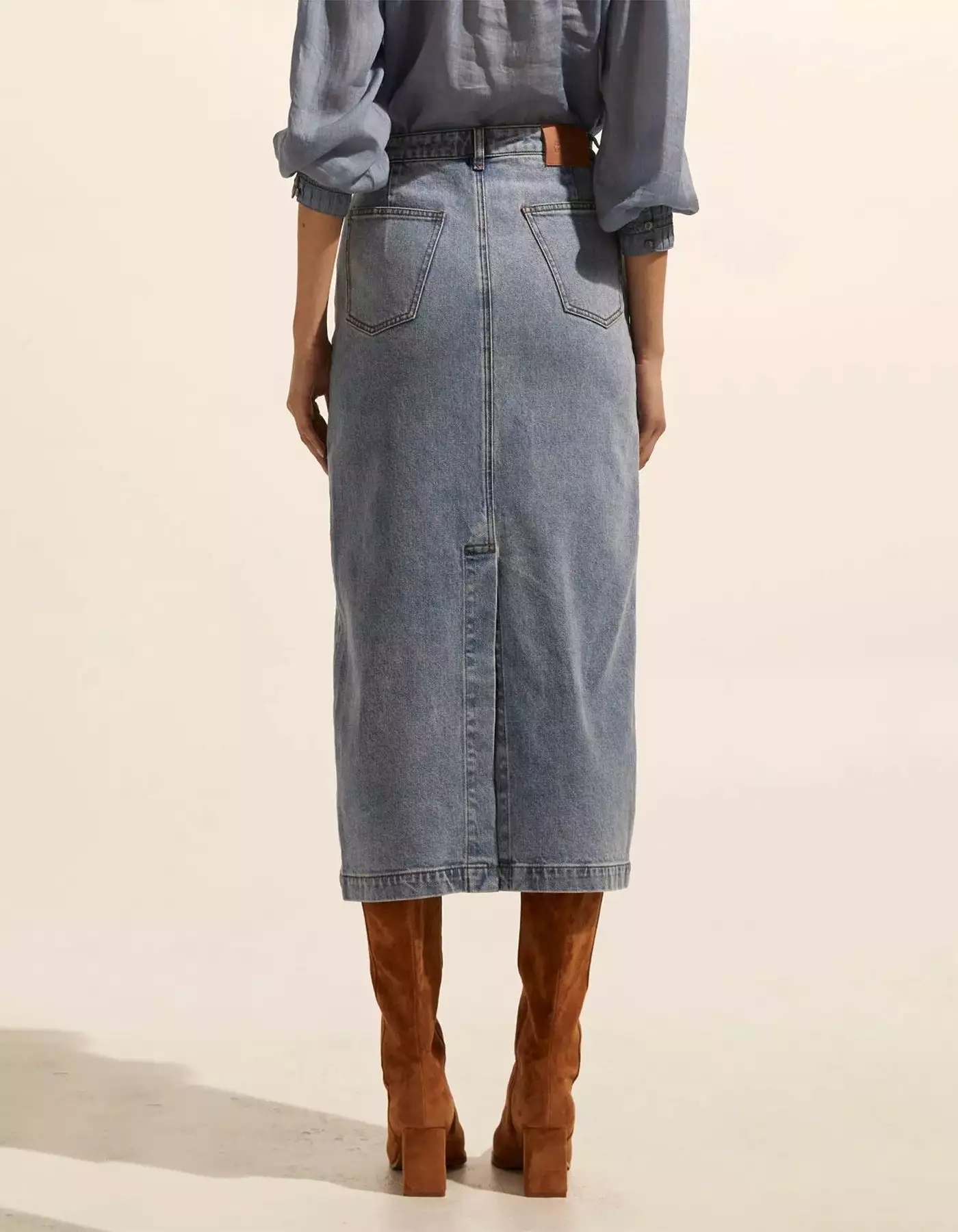 Zoe Kratzmann Accord Skirt Washed Denim