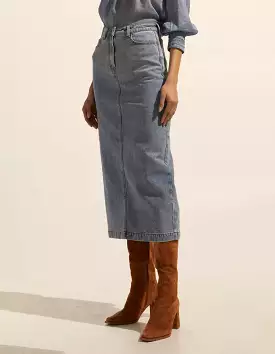 Zoe Kratzmann Accord Skirt Washed Denim